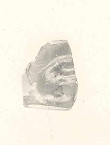 Fragment of cast glass