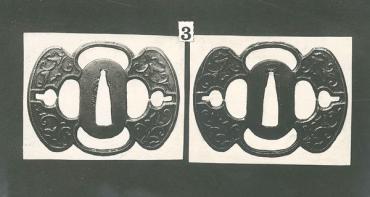 Sword Guard (Tsuba): Leaf Scroll Design