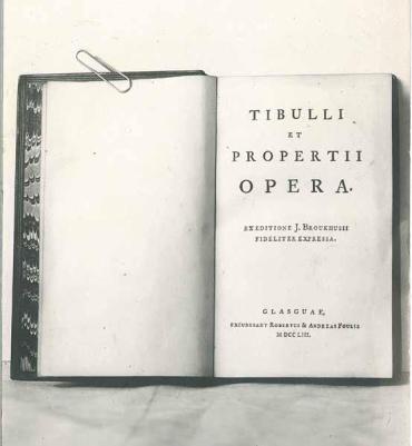 Tibulli et Propertii Opera