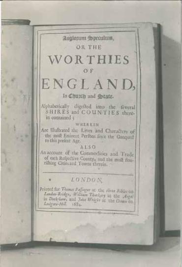 Shakespeariana Worthies of England in Church and State