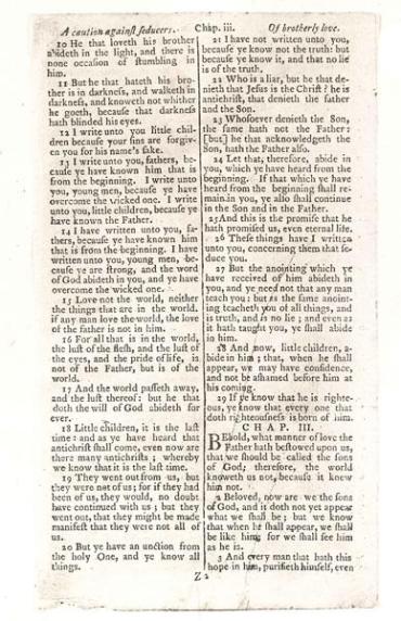 Leaf from The First Delaware New Testament