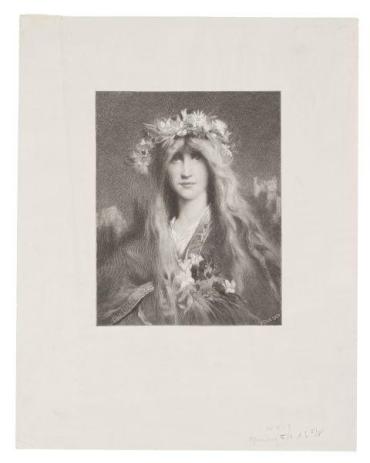 Ophelia.  (after Jules Elie Delaunay)