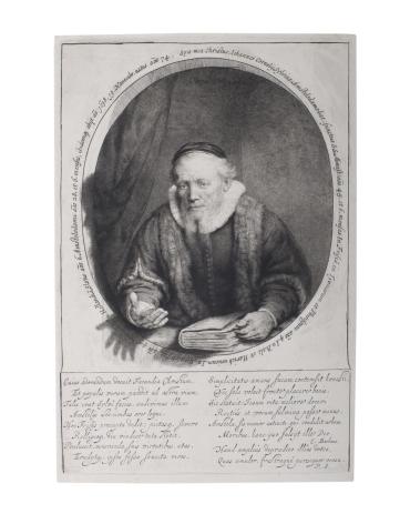 Jan Cornelius Sylvius, Preacher: Posthumous Portrait (H. 225 II, B. 280 R II, Munz 68 II)