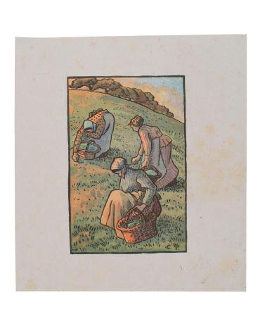 Femmes faisant l’herbe, from Travaux des Champs