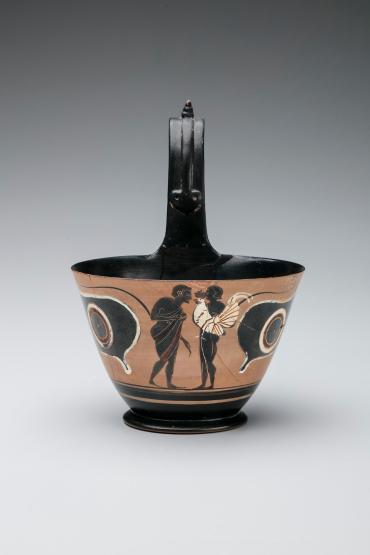 Kyathos (wine ladle); Center: Bearded Man in a Conversation with a Youth