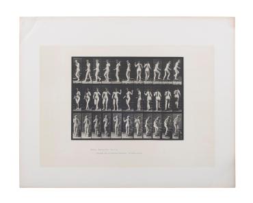Woman Turning, Throwing Kiss and Walking Upstairs, 
Plate 101 from Animal Locomotion.