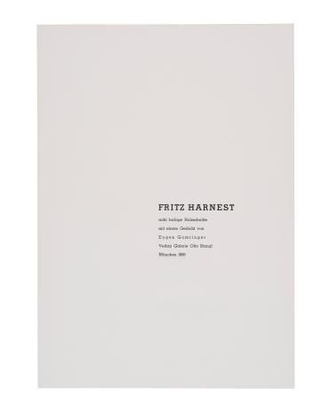 Fritz Harnest: Acht farbige Holzschnitte