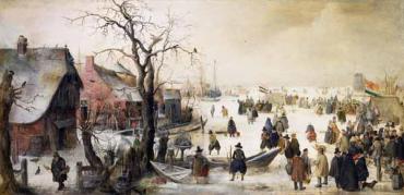 Winter Scene on a Canal