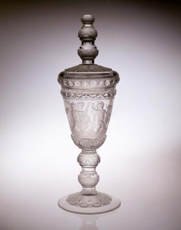 Covered Cup (Pokal) in Celebration of Music and Dance