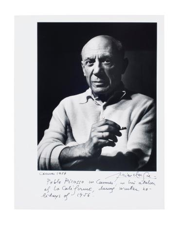 Portrait of Picasso with a Cigarette, Cannes  (Portrait de Picasso à la cigarette, Cannes)