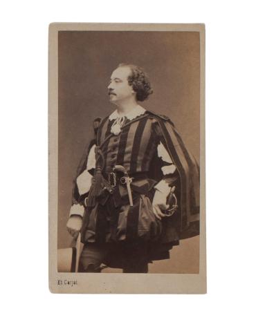 Achille-Félix Montaubry (Portrait of a Man in a Striped Costume)