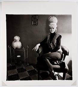 Lady Bartender at Home with a Souvenir Dog, New Orleans, La., 1964