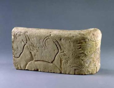 Fragment of a Manger with Ibexes