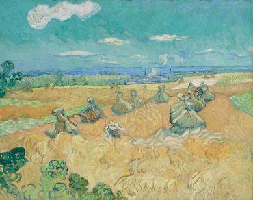 Wheat Fields with Reaper, Auvers