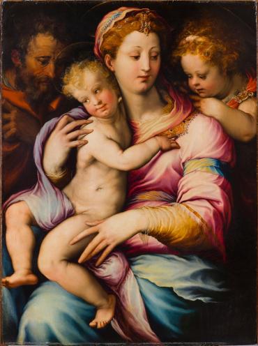 The Holy Family with Saint John the Baptist