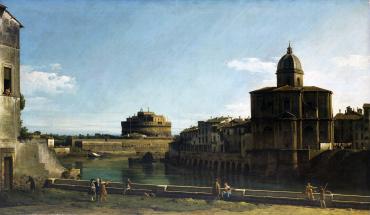 The Tiber with the Church of San Giovanni dei Fiorentini, Rome