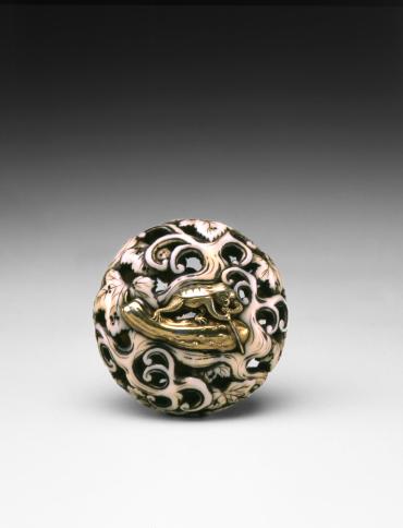 Netsuke: Kappa on a Cucumber Boat