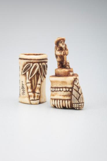 Netsuke: bamboo trunk