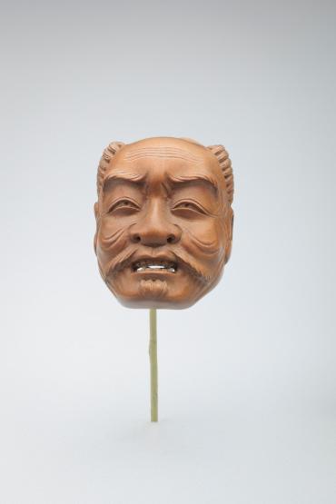 Netsuke: mask of old man