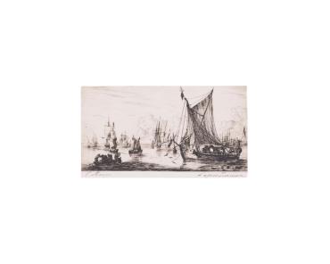 Pêcheurs de la Meer du Sud (South Sea Fishers),after Reynier Zeeman (D-W 15 II/II - S 13 - B 14 - W 75)