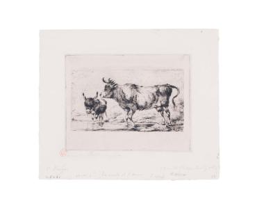 La Vache et l’Anon (The Cow and the Donkey Colt), after Ph. J. de Loutherbourg (D-W 2 I/II)