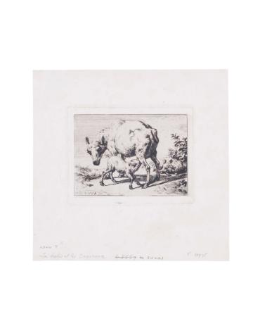 La Brèbis et les deux Agneaux (The Ewe with Two Lambs, after Adrian Van de Velde) (D-W 8 I/II)