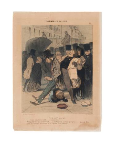Paris, le premier Janvier. From "Caricatures du Jour", no.66