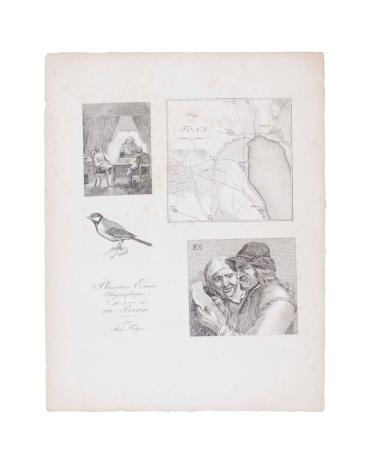 Plusieurs Essais lithographiques gravées au Burin par Ans: Falger  (from:  Collection de Plusieurs Essais en Dessins et Graveurs)