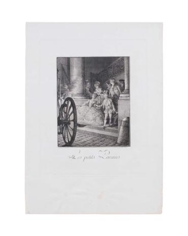 Les petits Parains (engraved by Baquoy)