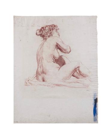 Study of a Nude, Sitting (Study of a Nude, Standing, verso)
