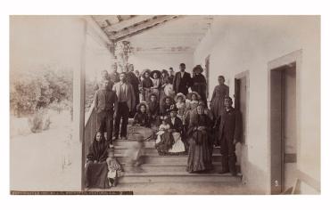 Camulos Ranch - Group of Del Valle Family and Dependents on South Veranda, Piru, California