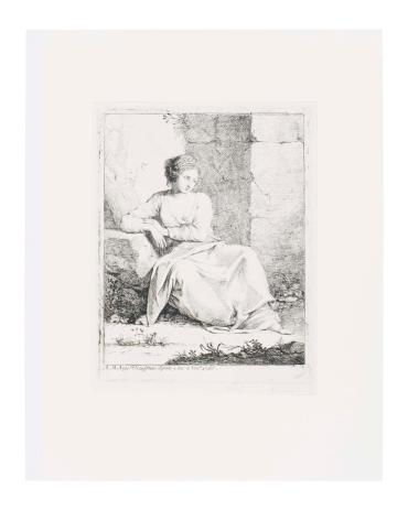 Seated Pensive Woman (Sitzende nachdenkende Frau)