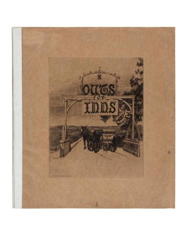 Out for Inns (24 unbound portfolio of pages plus cover in brown paper)