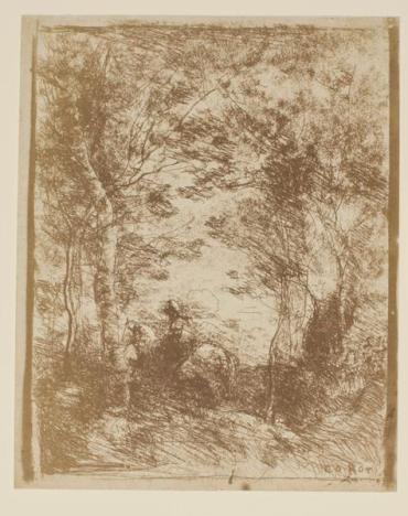 Horseman in the Woods, Small Plate
(Le Petit Cavalier sous bois)