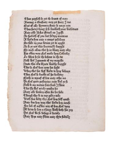 Leaf from CANTERBURY TALES