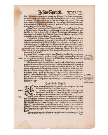 Sheet from a supressed Luther Bible