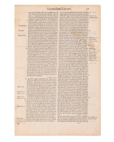 Sheet from a Latin Bible