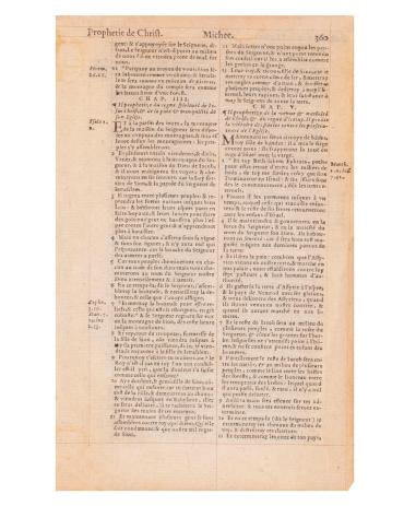 Sheet from a French Bible