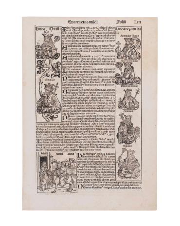 Leaf from the Liber Chronicum (Nuremberg Chronicle)