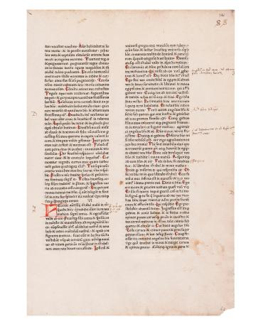 Printed page from Biblia Latina