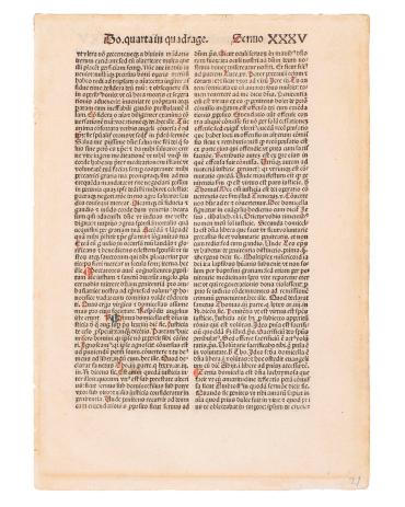 Leaf from Sermones de Tempore