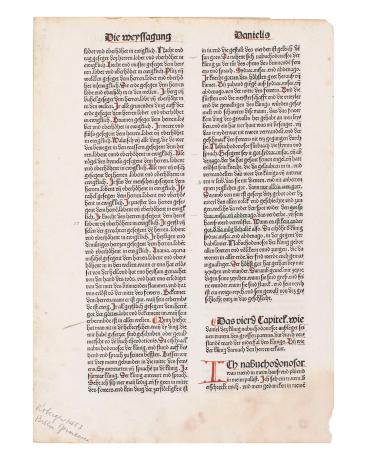 Leaf from The Nuremberg Bible