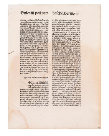 Page of Sermones (Hain7001)