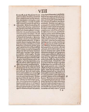 Specimen aus:  Bonaventura: Sermones (Hain 5520)