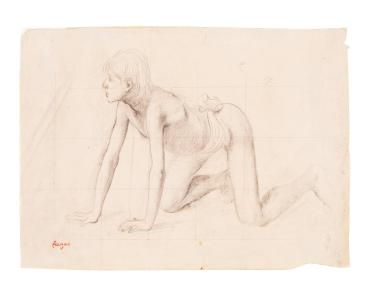 Figure study for Young Spartans Exercising