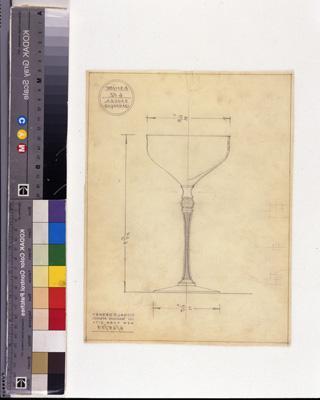 Shape drawing for 6 oz. Saucer Champagne