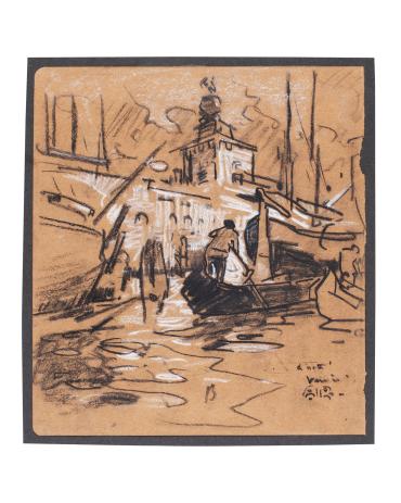 Sketch for Dutch Canal, Volendam