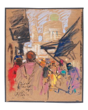 Sketch for "Street Café, Algiers"