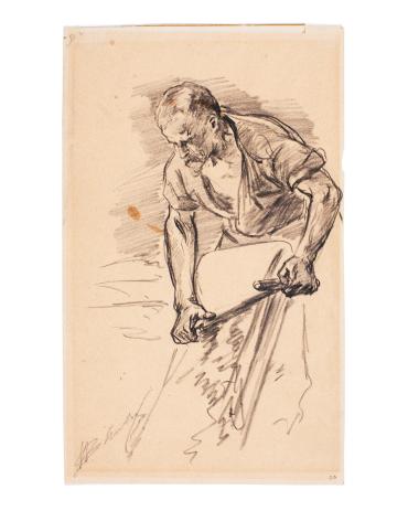 Man with Drawknife