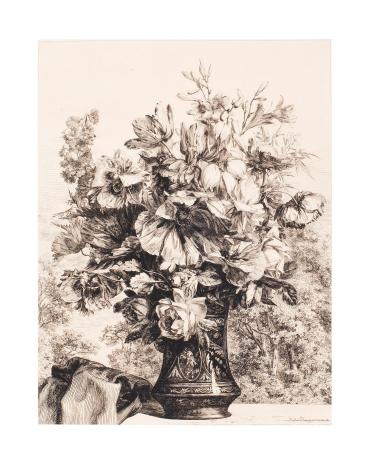 Vase of Flowers ("Huit Etudes et Compositions de Fleurs, Plate 7)
